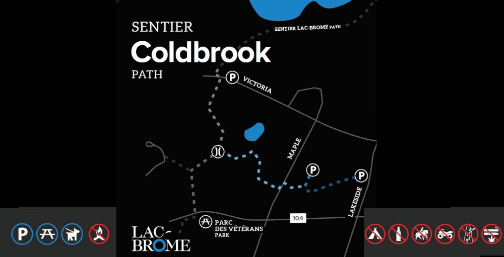 Sentier Coldbrook en hiver