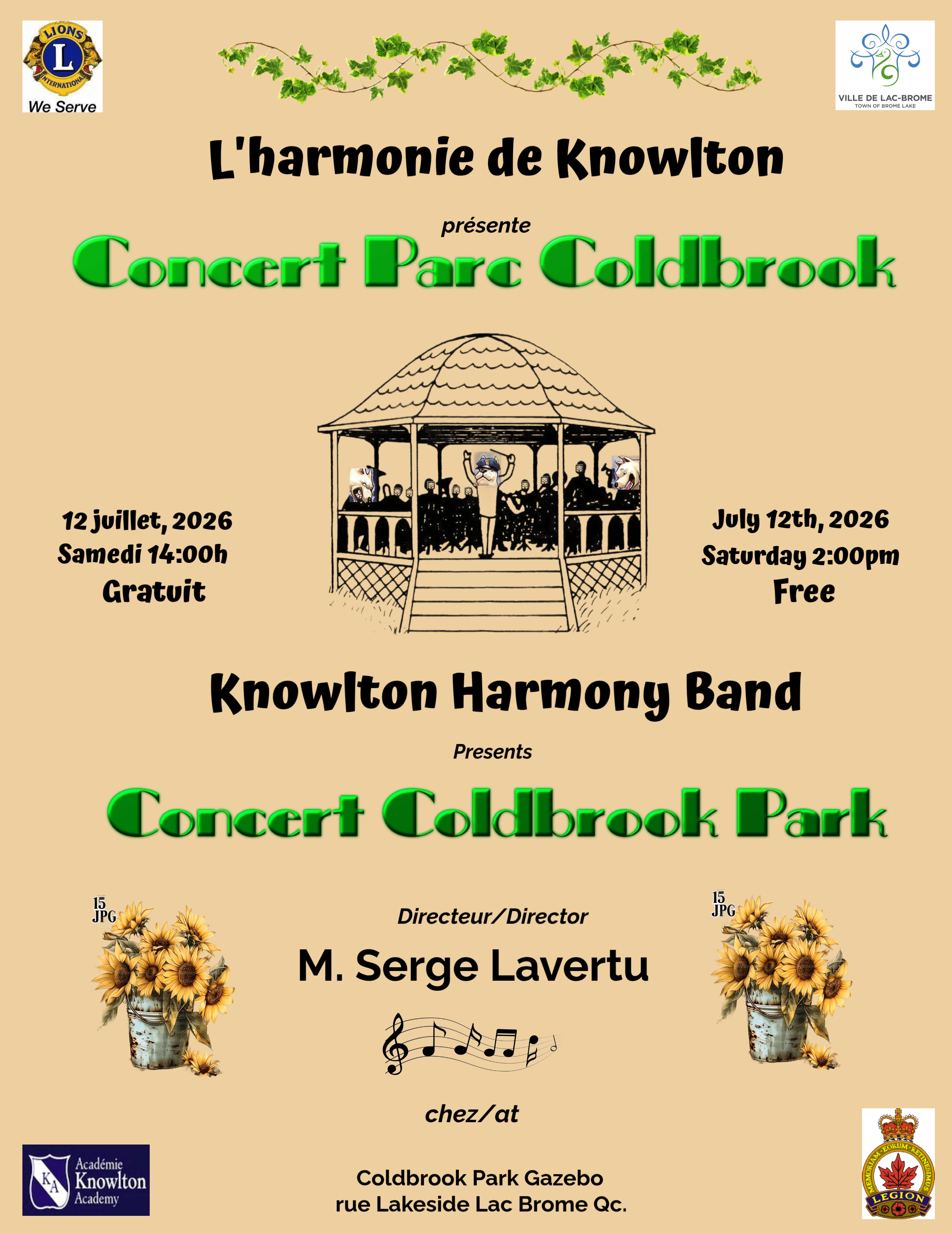 Harmonie de Knowlton_Concert d'été