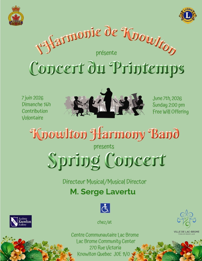 Harmonie de Knowlton_Concert du printemps